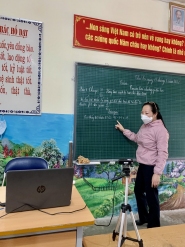 Trường Tiểu học Him Lam chuyển hình thức dạy học linh hoạt thích ứng an toàn với tình hình dịch bệnh Covid-19