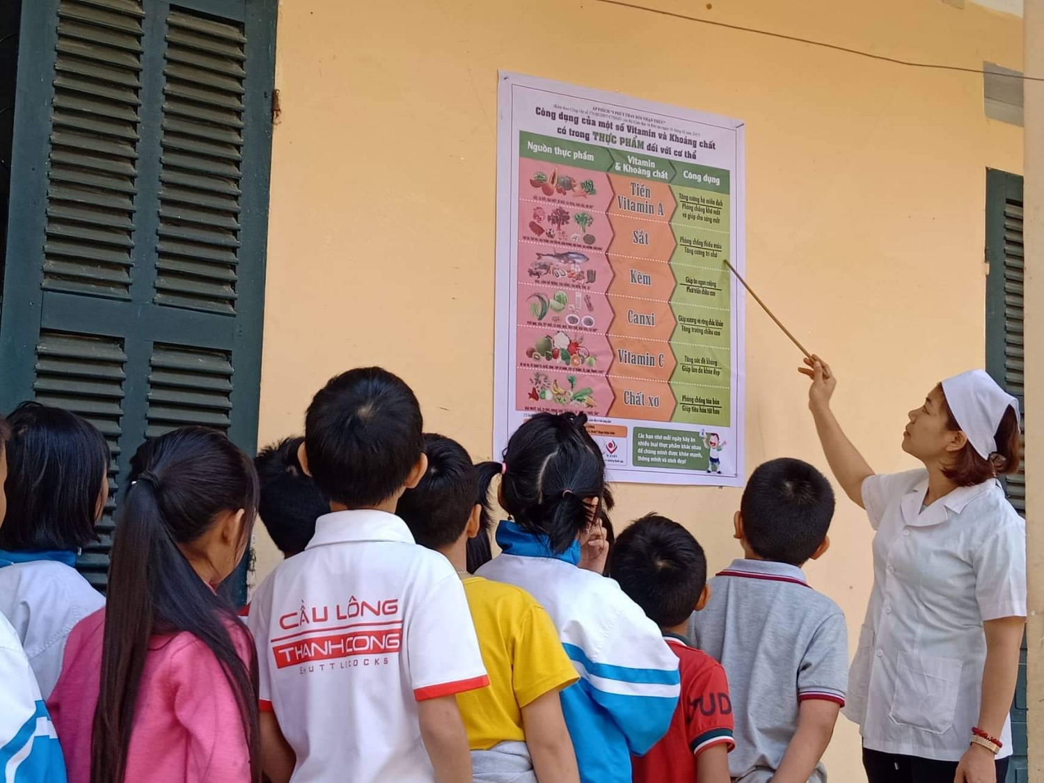 Tuyên truyền về bữa ăn học đường tại trường Tiểu Học Noong Bua