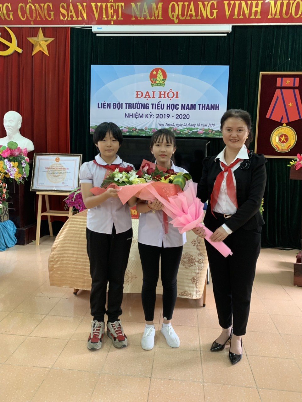Liên đội trường Tiểu học Nam Thanh tổ chức Đại hội Liên đội  nhiệm kì 2019 – 2020.