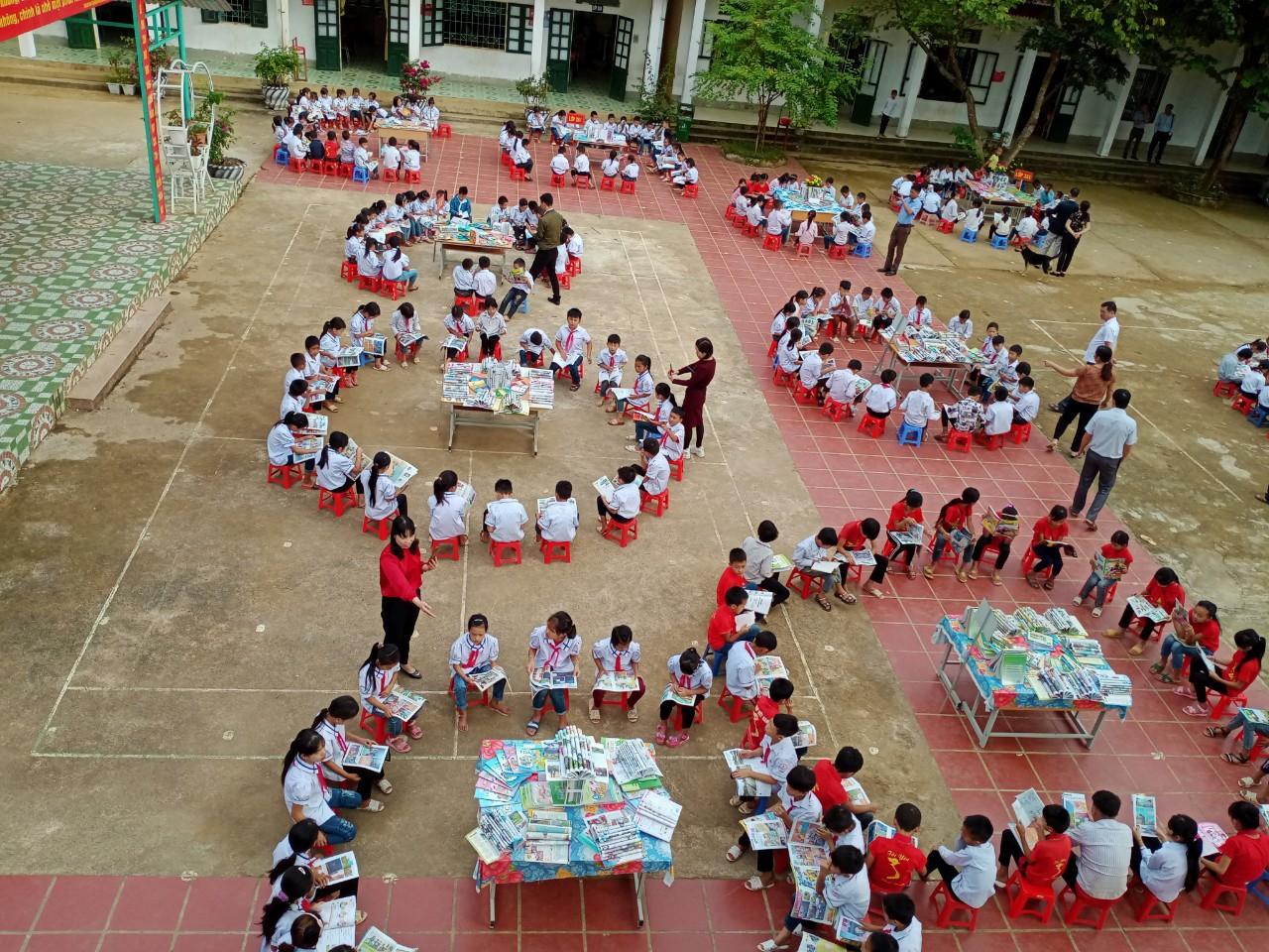 Trường Tiểu học Tà Cáng xã Nà Tấu hưởng ứng Tuần lễ học tập suốt đời