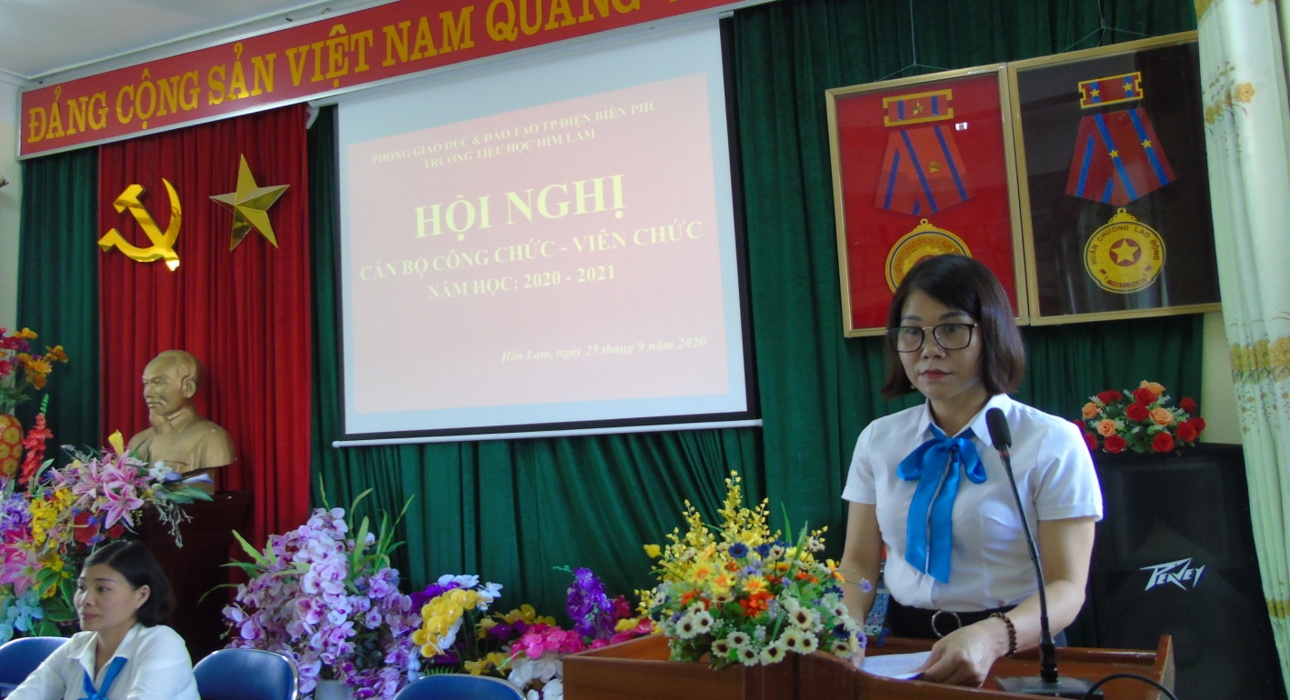 Tiểu học Him Lam tổ chức Hội nghị Cán bộ công chức, viên chức năm học 2020-2021