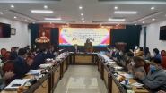 Đoàn kiểm tra, công nhận đạt chuẩn, duy trì đạt chuẩn PCGD-XMC tỉnh Điện Biên làm việc tại thành phố Điện Biên Phủ