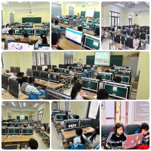 TRƯỜNG TIỂU HỌC HÀ NỘI -  ĐIỆN BIÊN PHỦ TỔ CHỨC THI TIẾNG ANH QUA MẠNG INTERNET CẤP TRƯỜNG NĂM HỌC 2024-2025