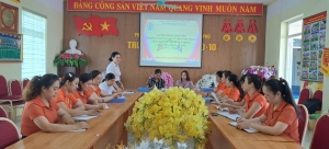 TRƯỜNG MẦM NON 20/10 CHIA SẺ KINH NGHIỆM CHUYÊN MÔN VỚI GIÁO VIÊN TRƯỜNG MẦM NON XÃ NÀ NHẠN