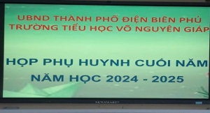 TRƯỜNG TIỂU HỌC VÕ NGUYÊN GIÁP TỔ CHỨC HỌP PHỤ HUYNH CUỐI NĂM:  2024 - 2025