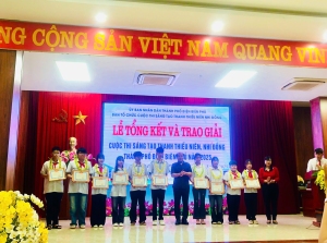 TRƯỜNG TIỂU HỌC BẾ VĂN ĐÀN VINH DỰ NHẬN GIẢI THƯỞNG TẠI CUỘC THI SÁNG TẠO THANH THIẾU NIÊN VÀ NHI ĐỒNG THÀNH PHỐ ĐIỆN BIÊN PHỦ NĂM 2025