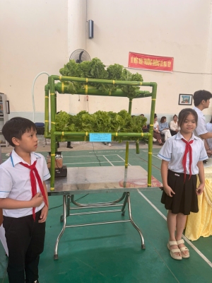 GIÀN RAU THỦY CANH– MÔ HÌNH SÁNG TẠO THÂN THIỆN MÔI TRƯỜNG CỦA HỌC SINH TIỂU HỌC NAM THANH