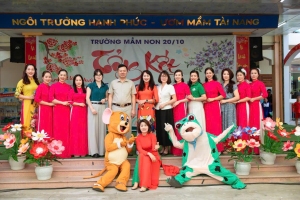 TRƯỜNG MẦM NON 20/10 TỔ CHỨC THÀNH CÔNG  BUỔI TỔNG KẾT NĂM HỌC 2024-2025