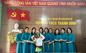Chi bộ trường THCS Thanh Bình long trọng tổ chức Lễ Kết nạp Đảng cho Đồng chí Lê Thanh Hiền - Giáo viên trường THCS Thanh Bình