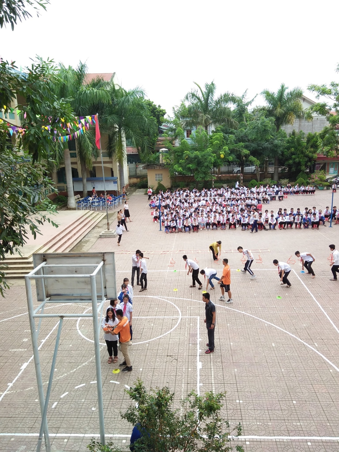 Trường THCS Nam Thanh tổ chức ra mắt Câu lạc bộ bóng Rổ học sinh