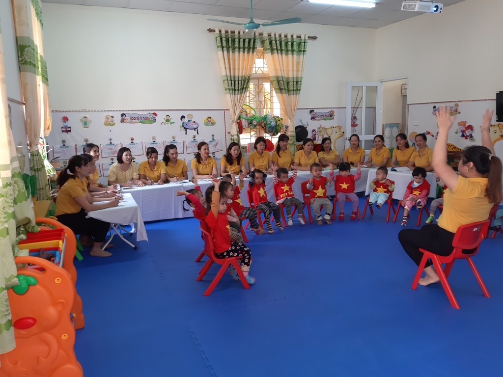 Trường mầm non Sơn Ca tổ chức chuyên đề cấp trường  tháng 10 năm học 2020 – 2021