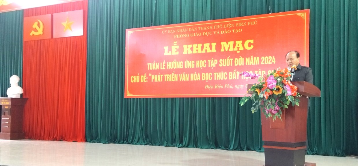 Thành phố Điện Biên Phủ khai mạc Tuần lễ hưởng ứng học tập suốt đời năm 2024