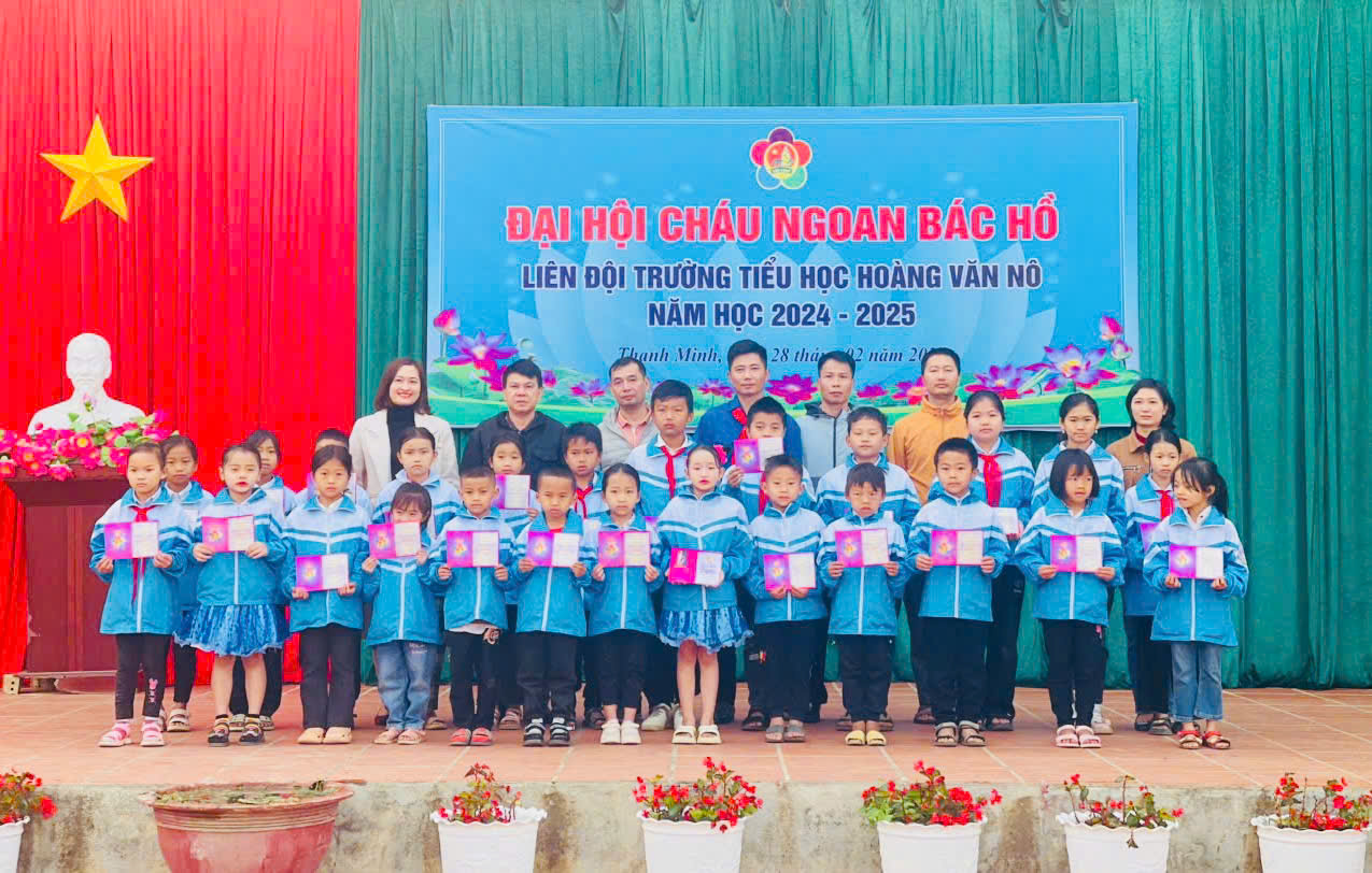 LIÊN ĐỘI TRƯỜNG TIỂU HỌC HOÀNG VĂN NÔ TỔ CHỨC THÀNH CÔNG ĐẠI HỘI CHÁU NGOAN BÁC HỒ NĂM 2025