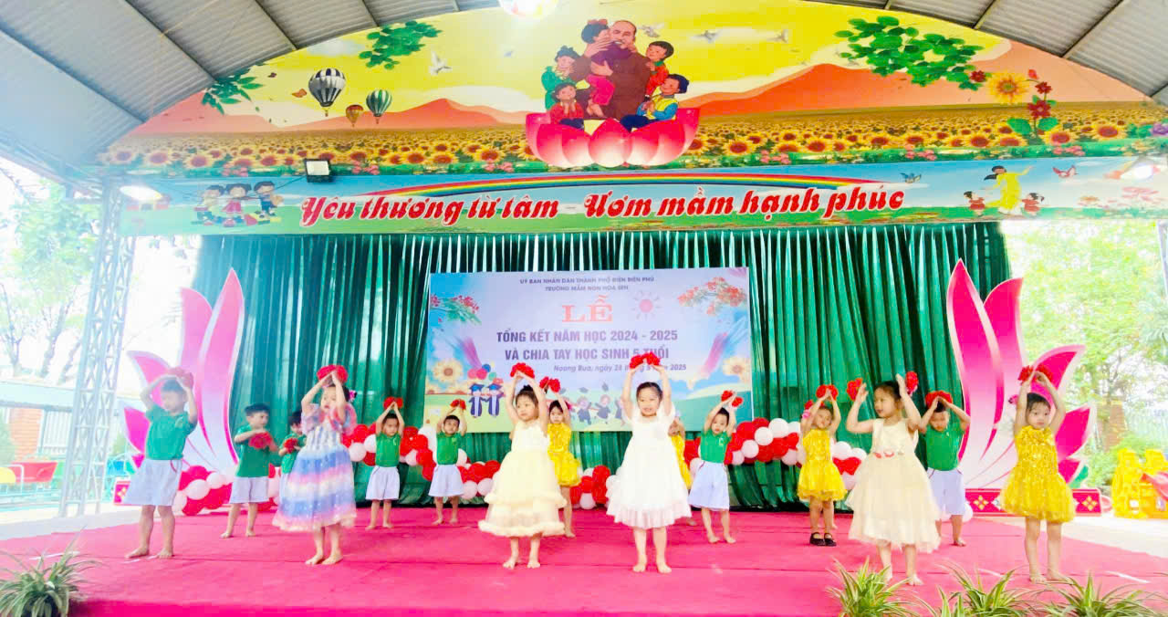 TRƯỜNG MẦM NON HOA SEN TỔ CHỨC LỄ TỔNG KẾT NĂM HỌC 2024–2025 VÀ CHIA TAY HỌC SINH 5 TUỔI RA TRƯỜNG