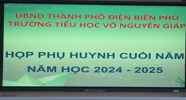 TRƯỜNG TIỂU HỌC VÕ NGUYÊN GIÁP TỔ CHỨC HỌP PHỤ HUYNH CUỐI NĂM:  2024 - 2025